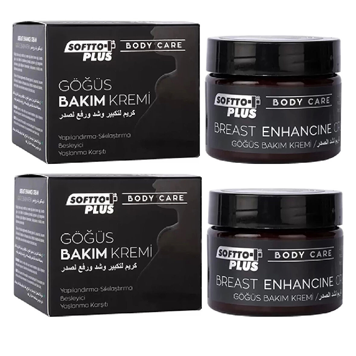 Göğüs Bakım Kremi 100ml, 2Adet, Softto Plus