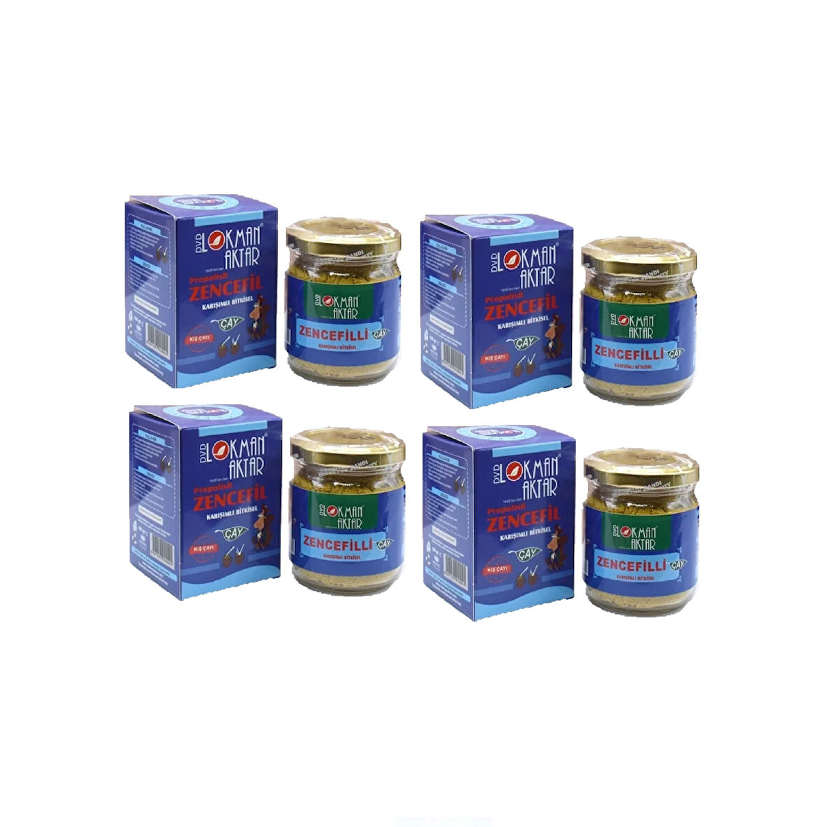 Propolisli Zencefil Karışımlı Çay 4x 100 Gr, Lokman Aktar
