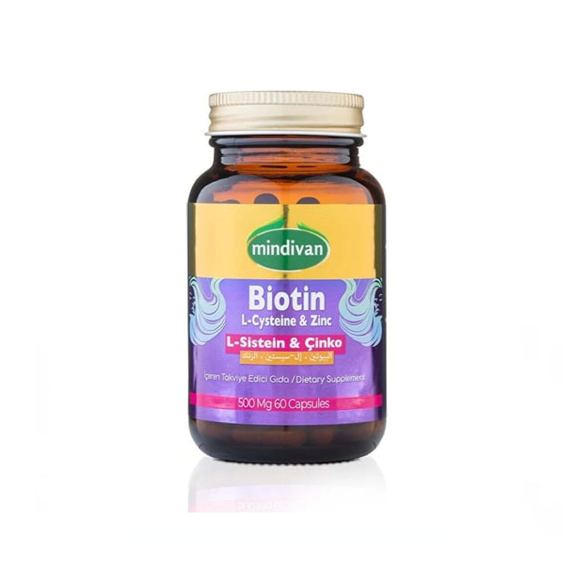 Biotin & L-Sistein & Çinko 500 Mg 60 Kapsül