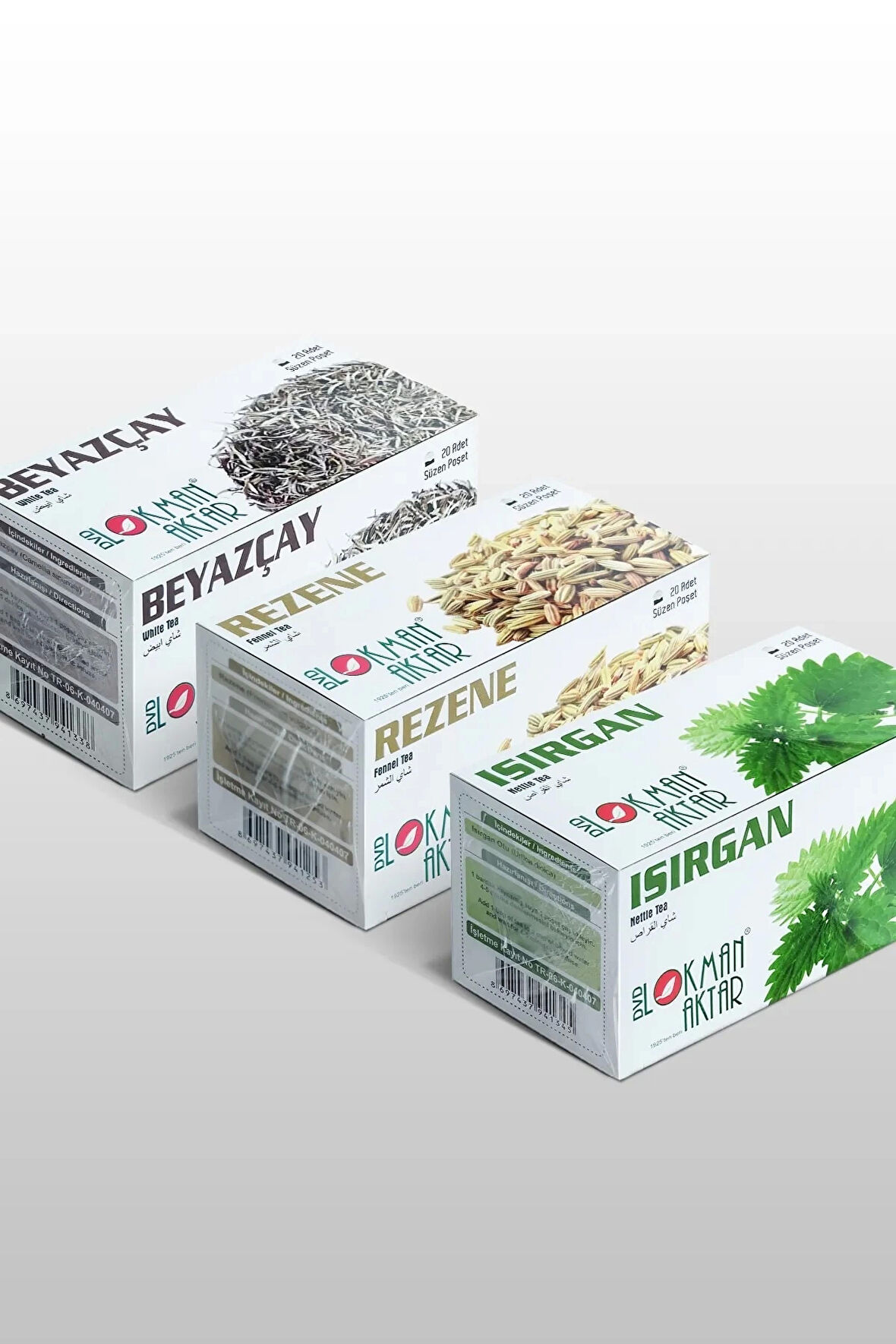 Beyazçay, Rezene, Isırgan Çayı 20 'Li Süzen Poşet 3lü set