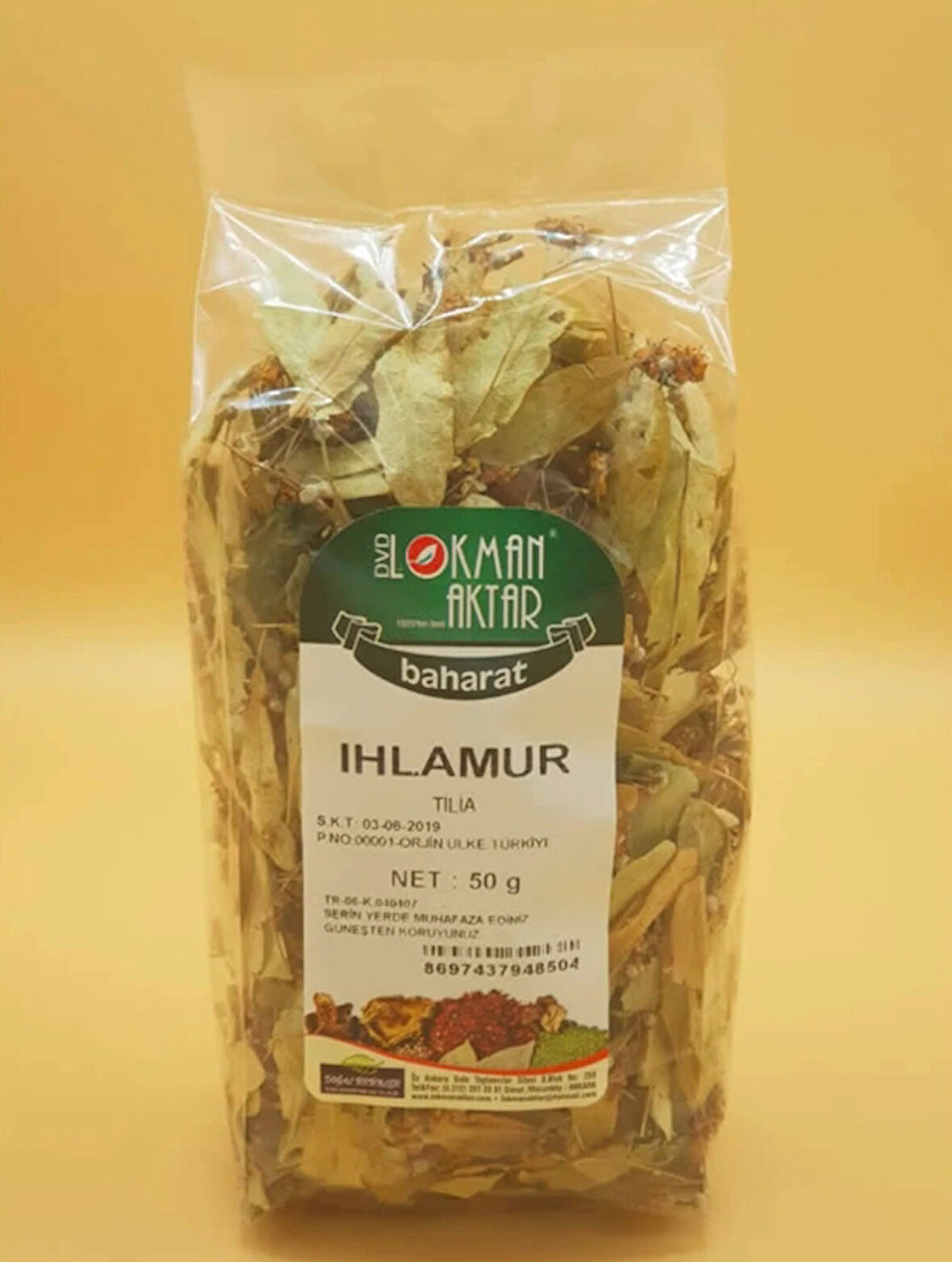 Yaprak Çiçek Ihlamur 50 G, Lokman Aktar