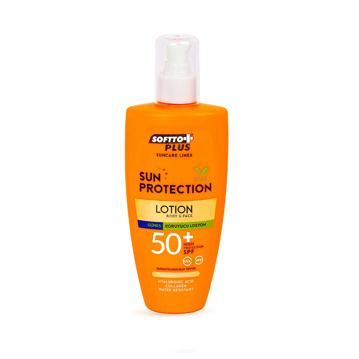 50 spf koruyuculu vücut ve yüz güneş losyonu UVA&UVB 200 ml