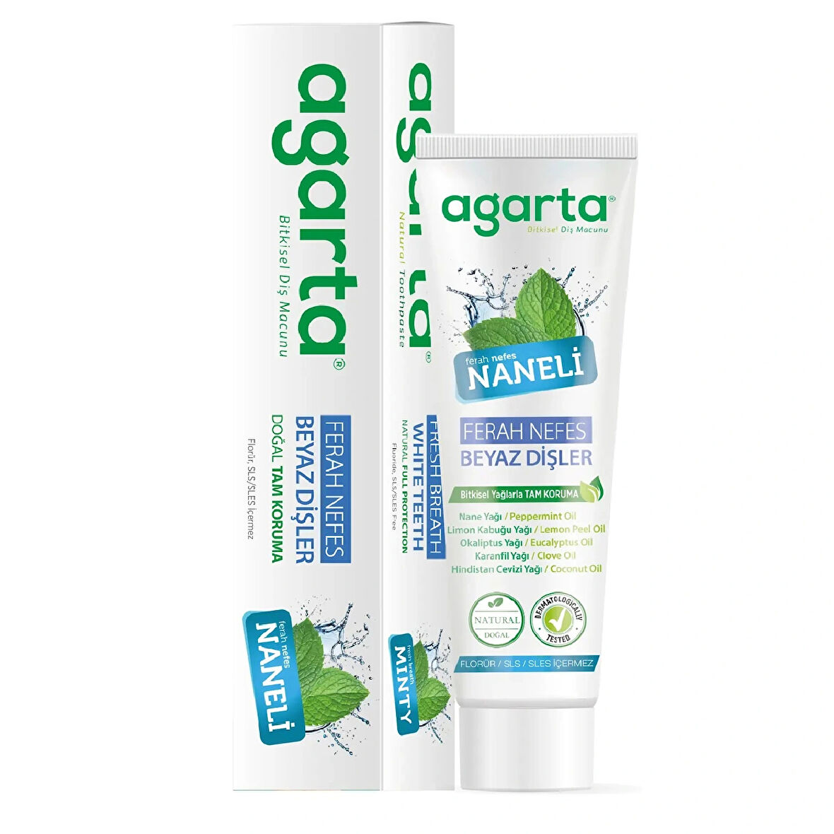 Florürsüz Doğal Naneli Diş Macunu 100 ml/130 Gr