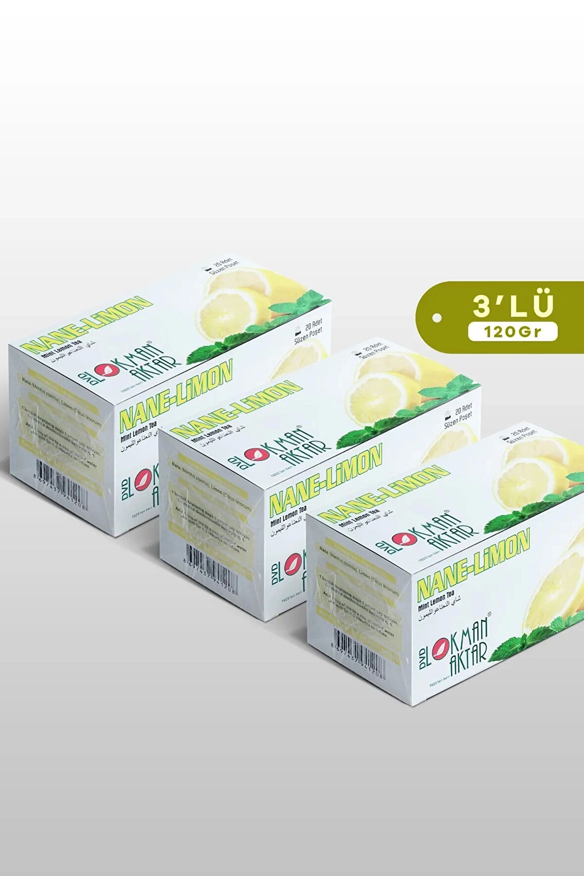 Nane-Limon Çayı 20 'Li Süzen Poşet 3lü set