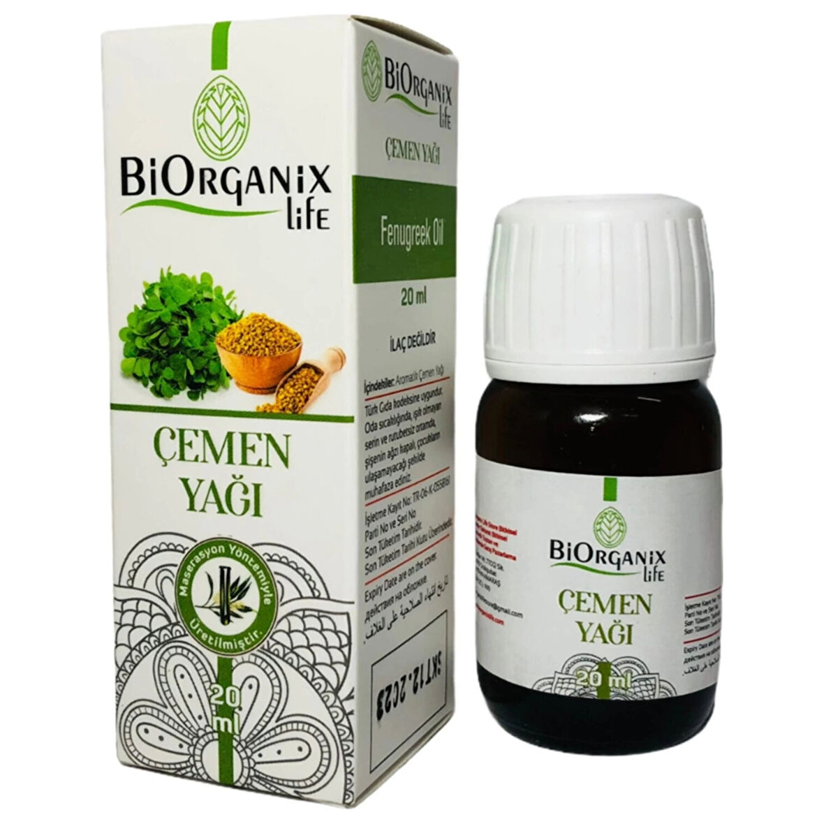 Biorganix Life Çemen Yağı 20 ML