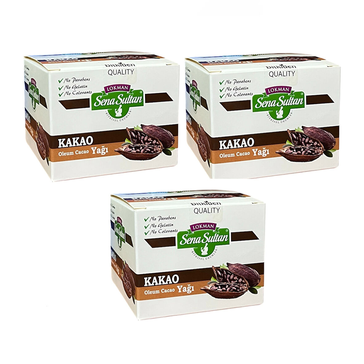 3 Adet Saf Kakao Yağı 100 ml, Lokman Sena Sultan