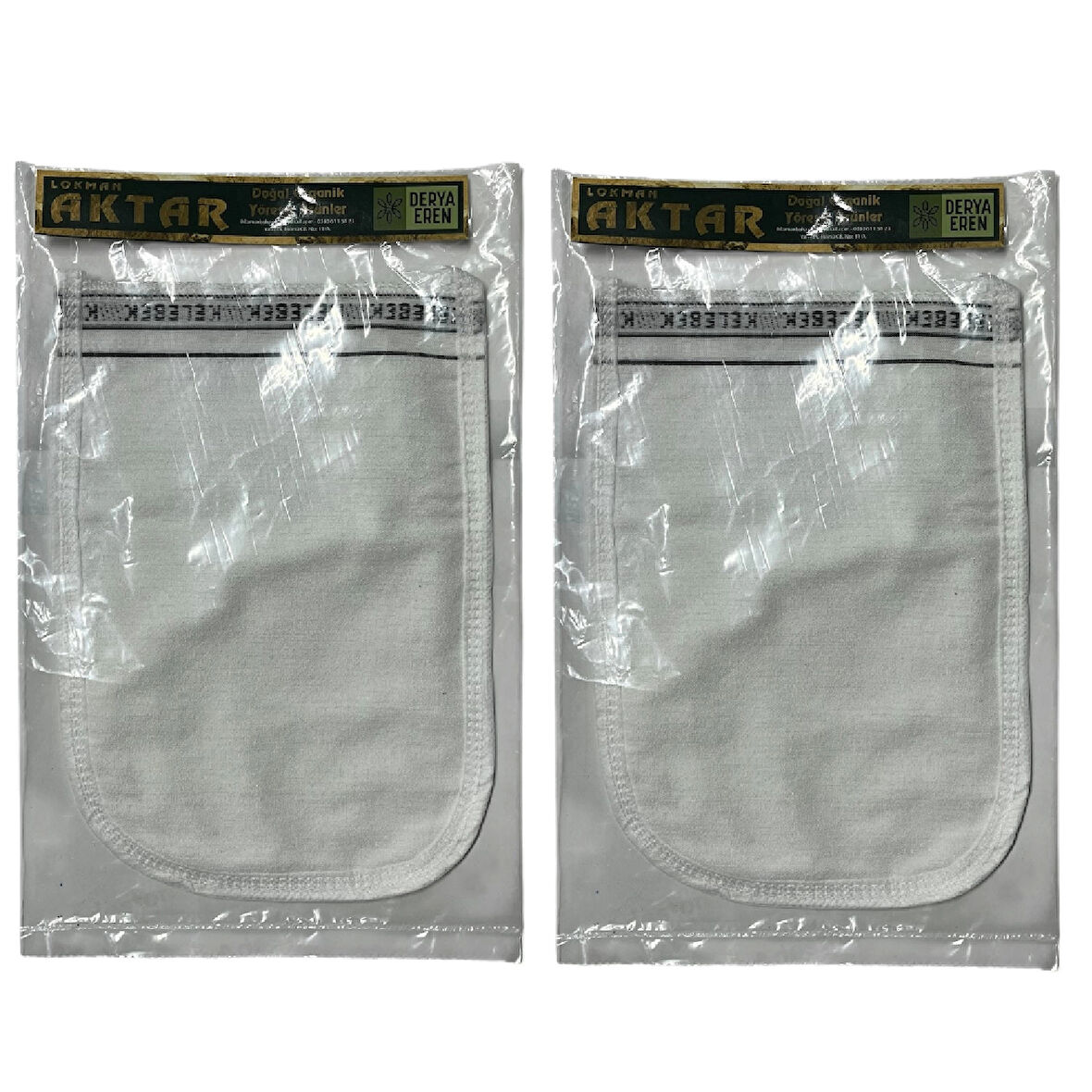 Kese %33 Floş (El geçmeli) 100 GSM (17 * 24cm),2 Adet, Derya Eren