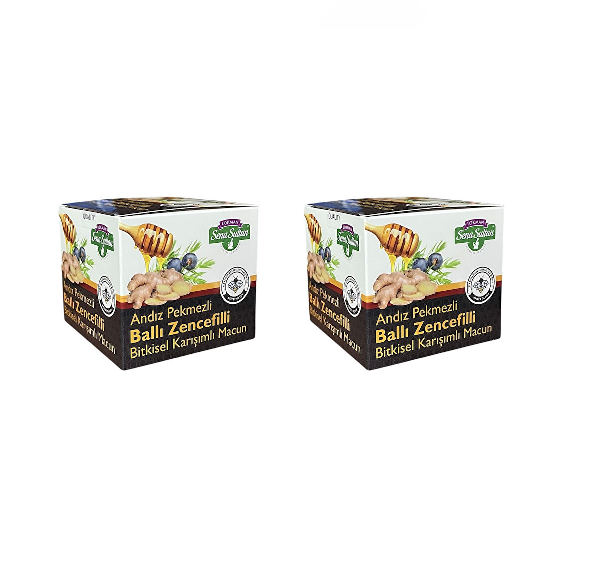 2 Adet Andız Pekmezli Ballı Zencefilli Karışımlı Macun 350 gr, Lokman Sena Sultan