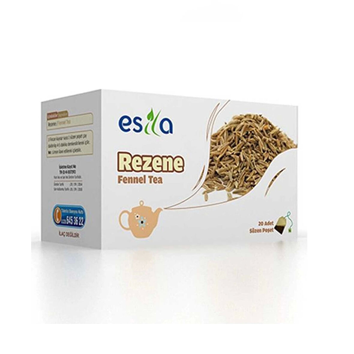 Esila Rezene Bitki Süzen Poşet Çay 20 x 2 G