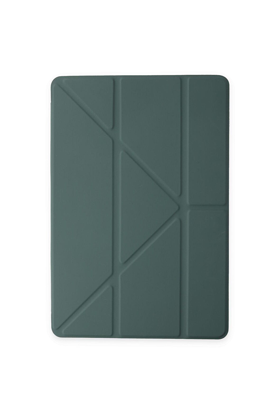 Galaxy Tab S6 P617 Kılıf Tri Folding Kalem Bölmeli Standlı Kılıf