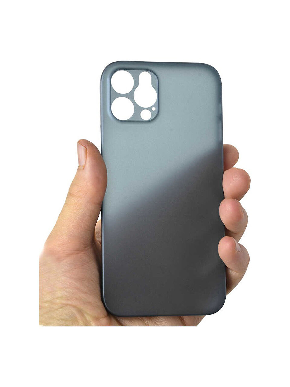İPHONE 11 PRO MAX UYUMLU MAT SLİM İNCE KILIF MAVİ