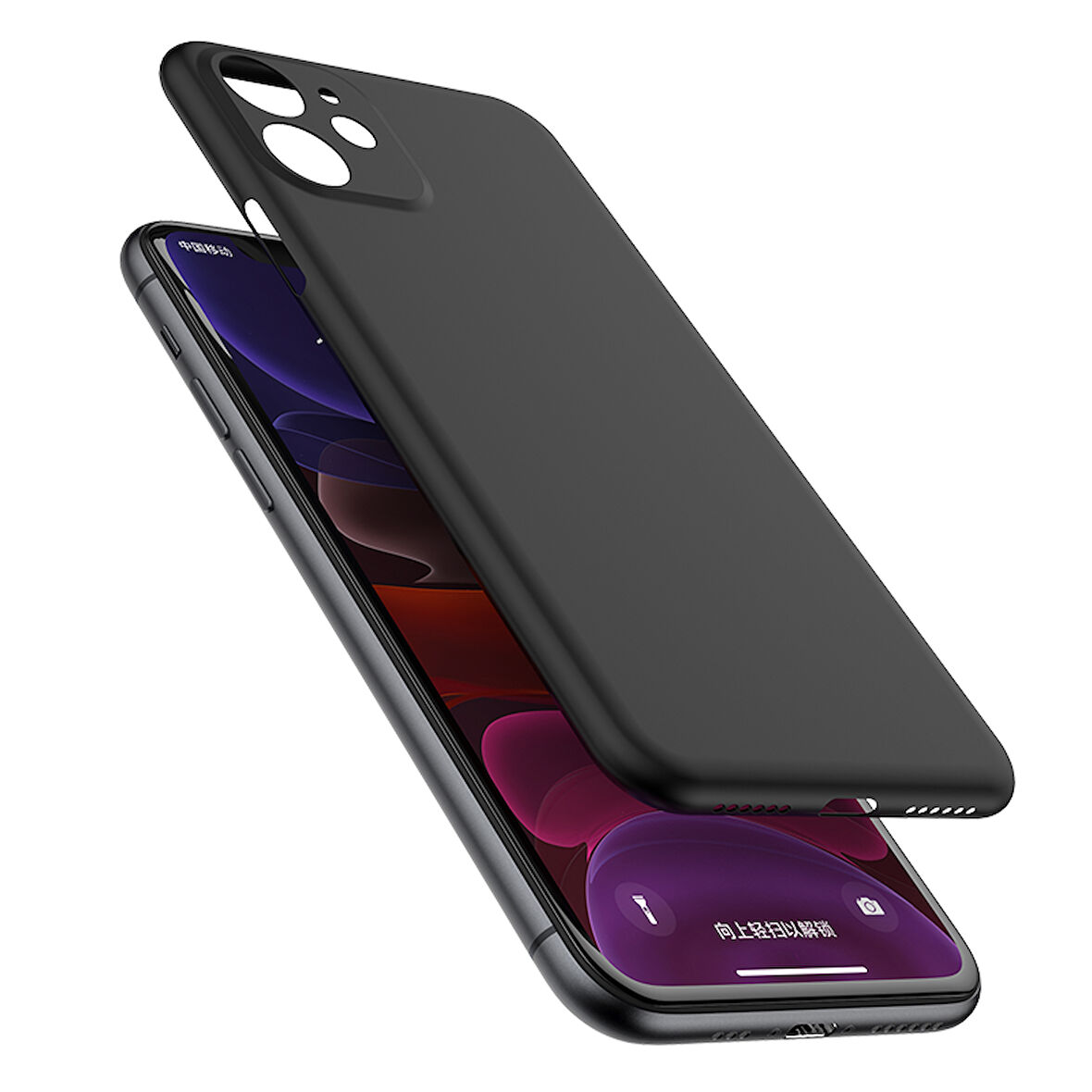 İPHONE 12 PRO UYUMLU MAT SLİM İNCE KILIF SİYAH