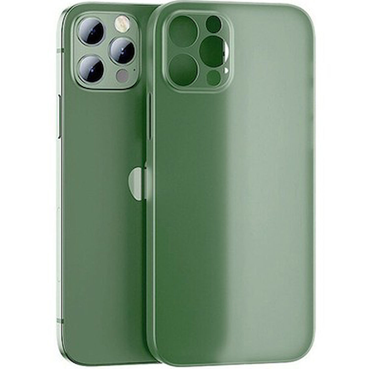 İPHONE 13 PRO MAX UYUMLU MAT SLİM İNCE KILIF YEŞİL