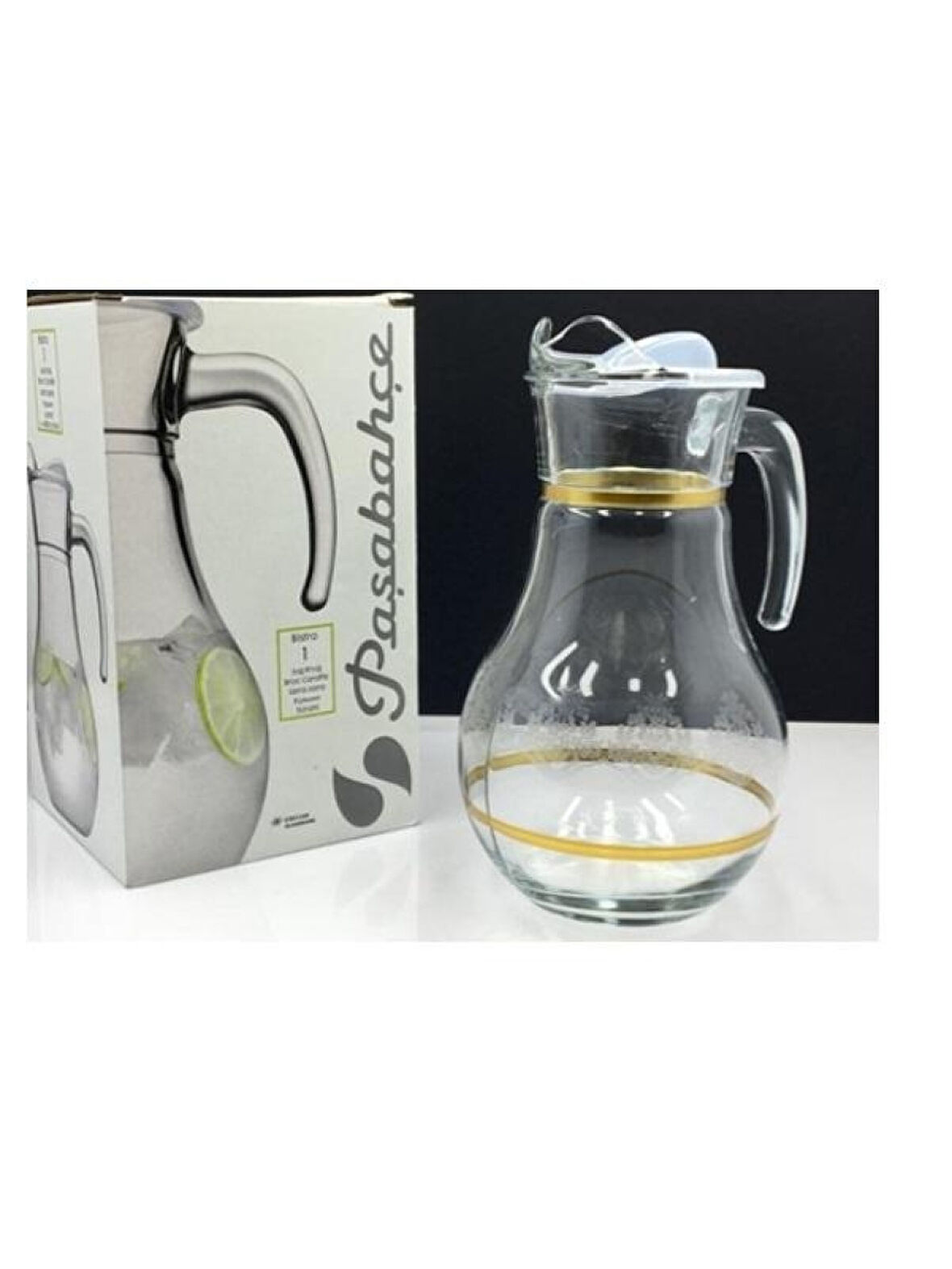 Paşabahçe 43934 Dantel Mat Yaldız Sürahi 1800 Cc