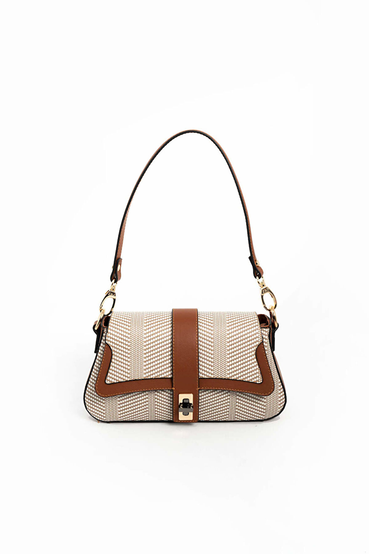 Silver Polo  Kadın Çapraz Çanta 1177-46293 SILVER POLO ÇAPRAZ Kadın ÇANTASI M132 BEJ-MAT TABA