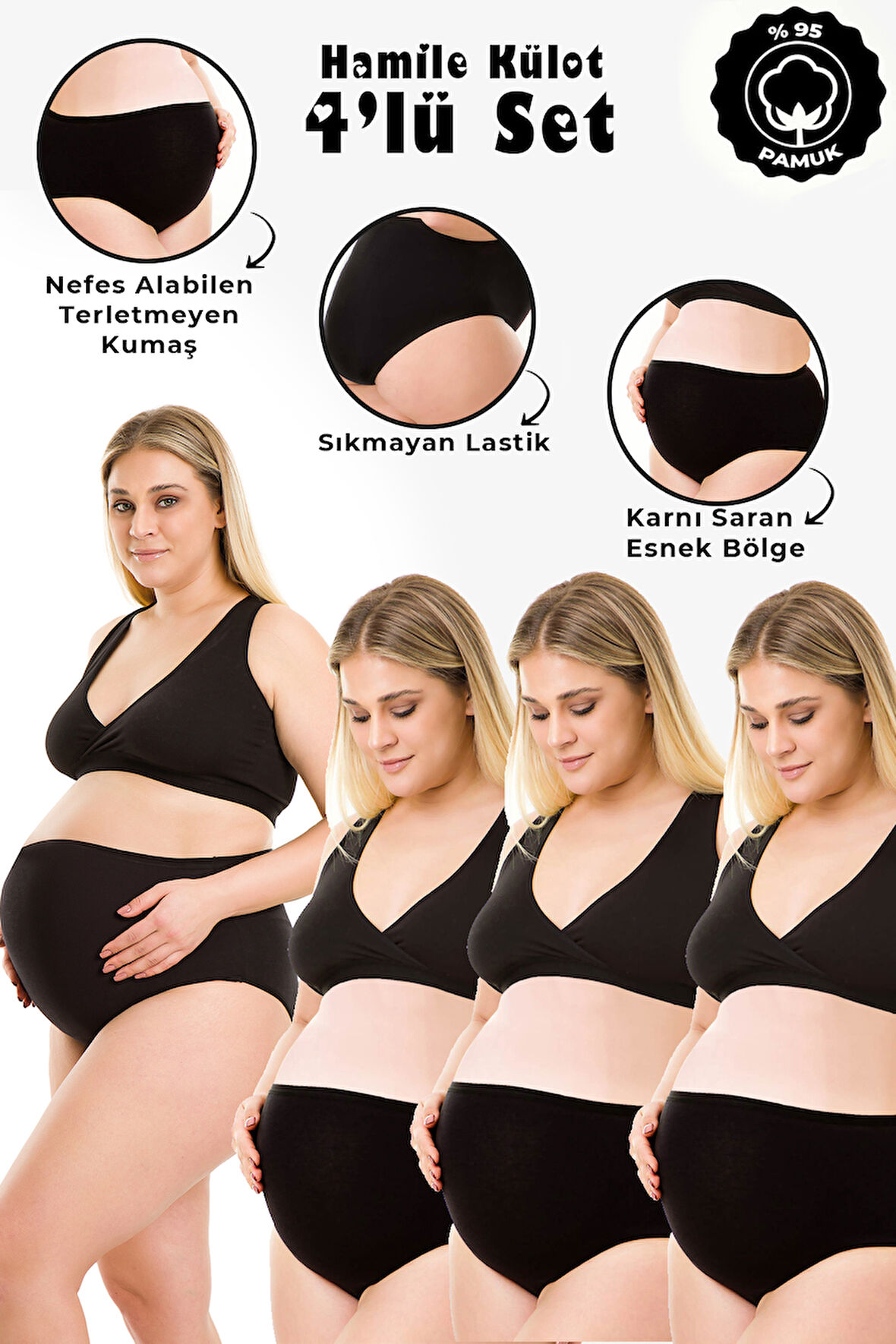 4LÜ SET HAMİLE KÜLOT 
