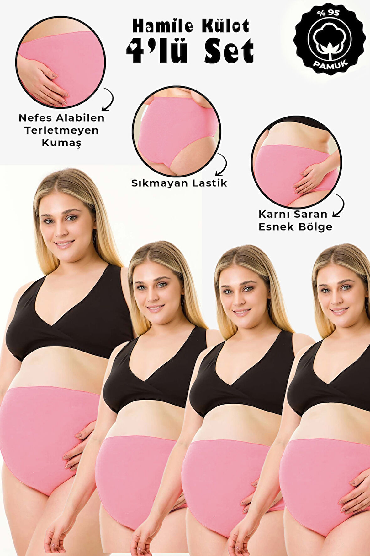 4LÜ SET HAMİLE KÜLOT 