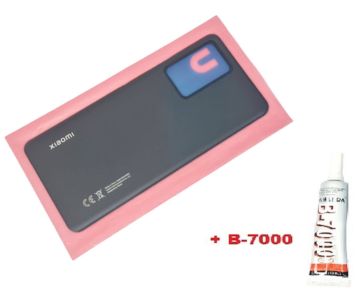 Xiaomi Mi 13 Lite Arka Pil Batarya Kapağı (Orijinal CAM B-7000) Siyah