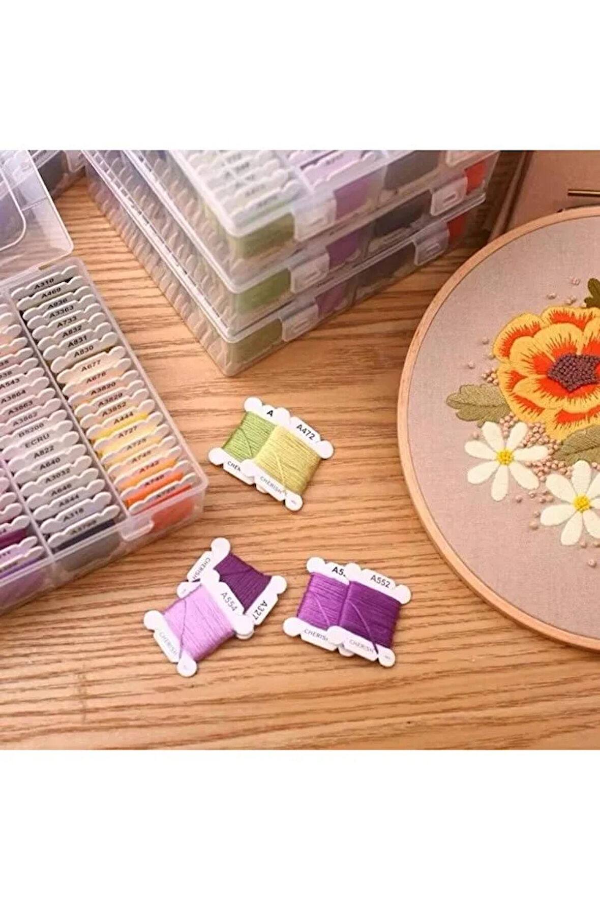 20 Parça  Muline Seti, Nakış İpliği, Muline Seti, Yeni Başlayanlar İçin Muline Seti, Profesyonel Kaliteli Set,