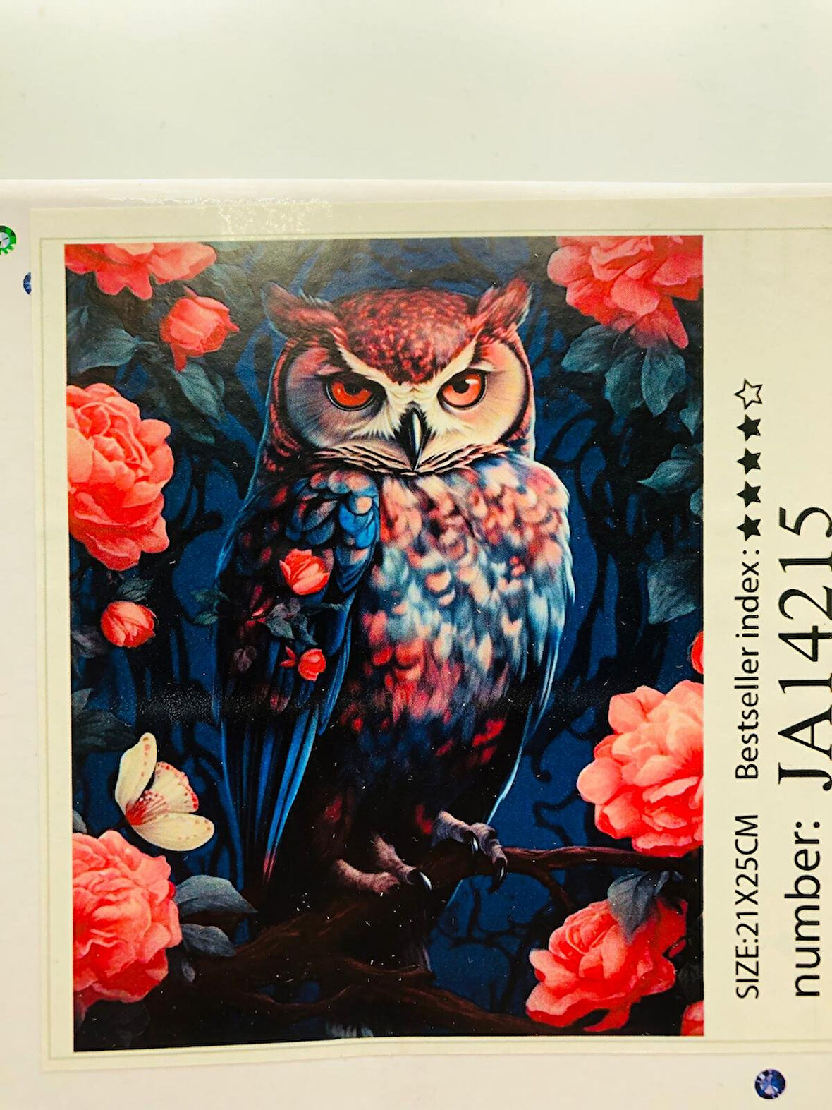 21x25 Çocuklar İçin Boncuklu Taşlı Mozaik Elmas Boyama Goblen Pano Tablo Resim Boncuk Puzzle Diamond Painting