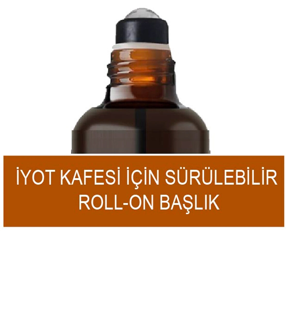 İyot kafesi için Roll-on başlık ve kapak 2'li set