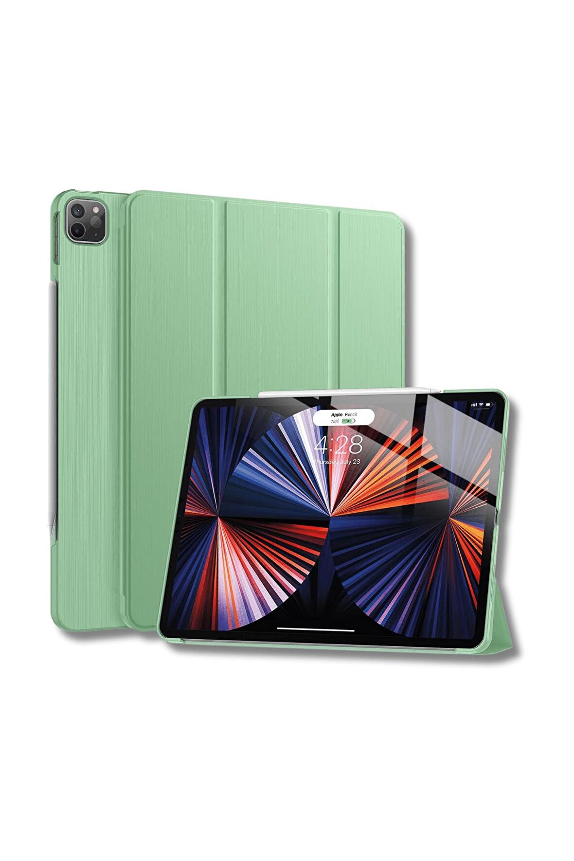 iPad Air 13 inç M2 Çipli 2024 Uyumlu Akıllı Smart Cover Tablet Kılıfı A2898/A2899/A2900