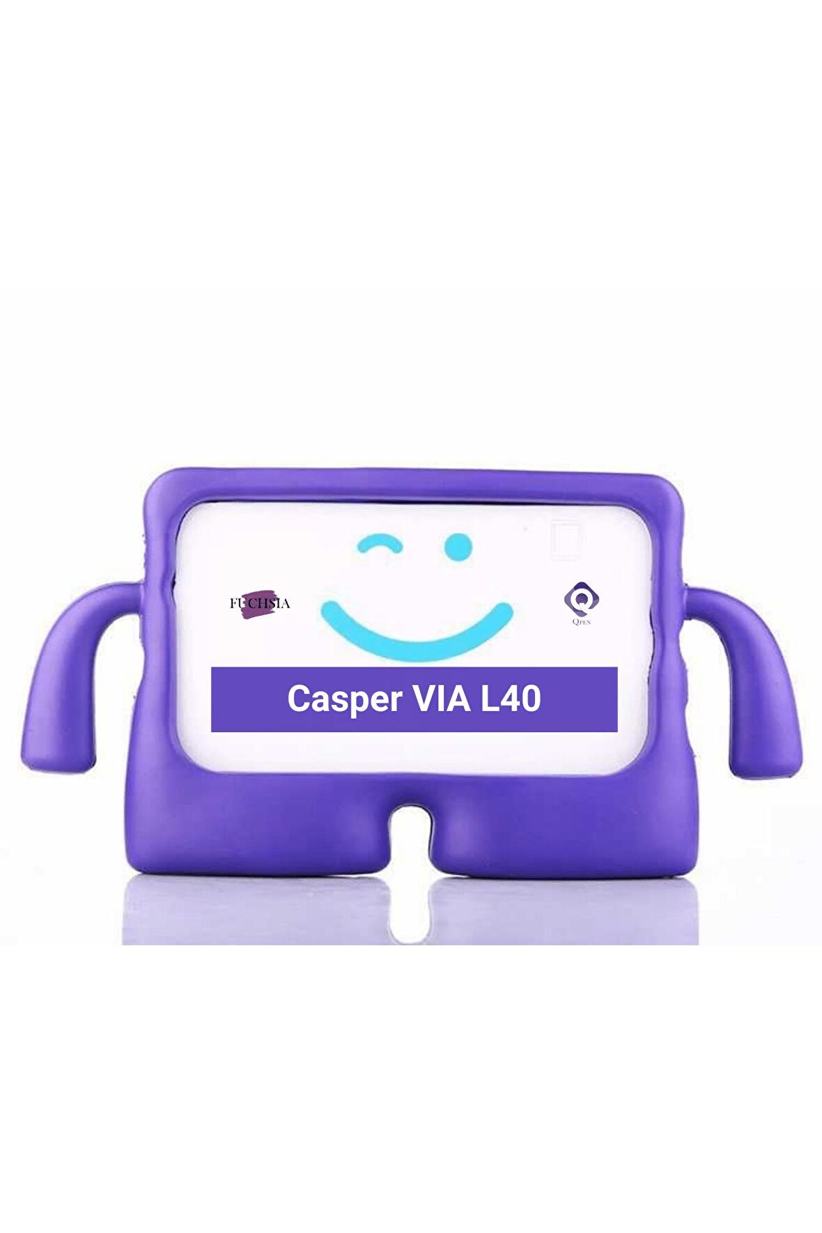 CASPER Via L40-G 10.4 inç Uyumlu Fuchsia iBuy Standlı Eğlenceli Çocuk Ruhlu Tablet Kılıfı
