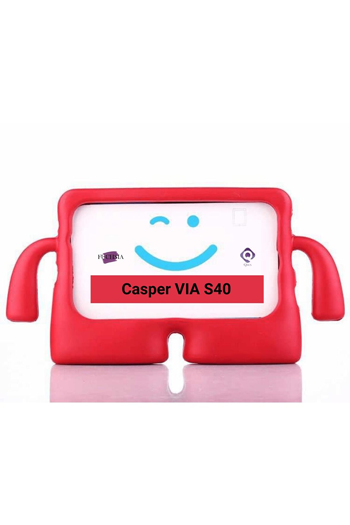 Via S40 10.4 inç Uyumlu Fuchsia iBuy Standlı Eğlenceli Çocuk Ruhlu Tablet Kılıfı
