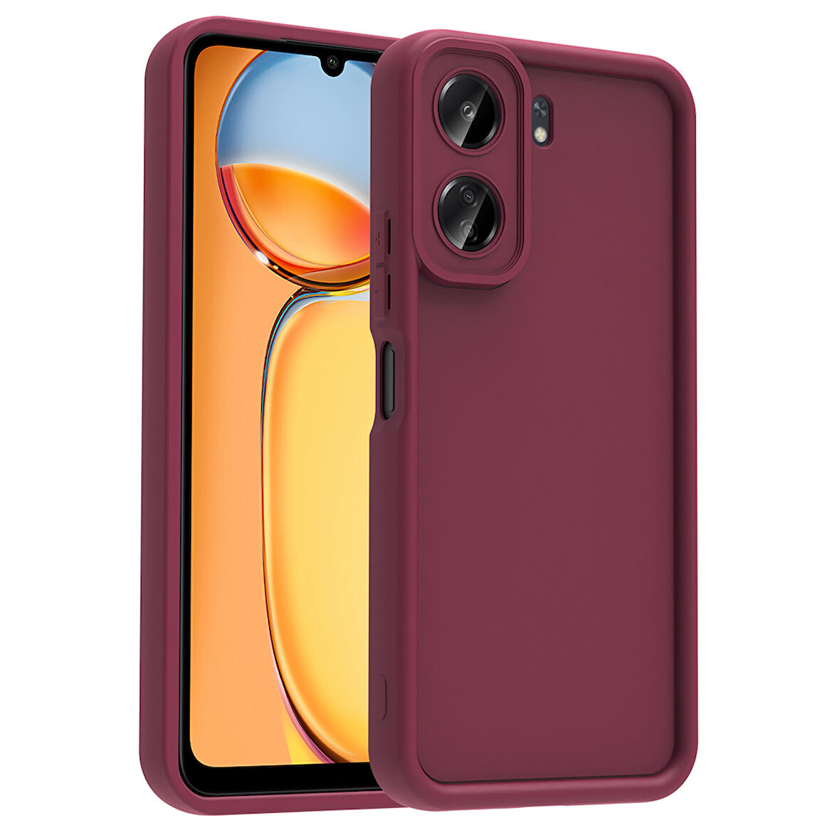 Xiaomi Poco C65 Kılıf Kamera Korumalı Ananas Kapak