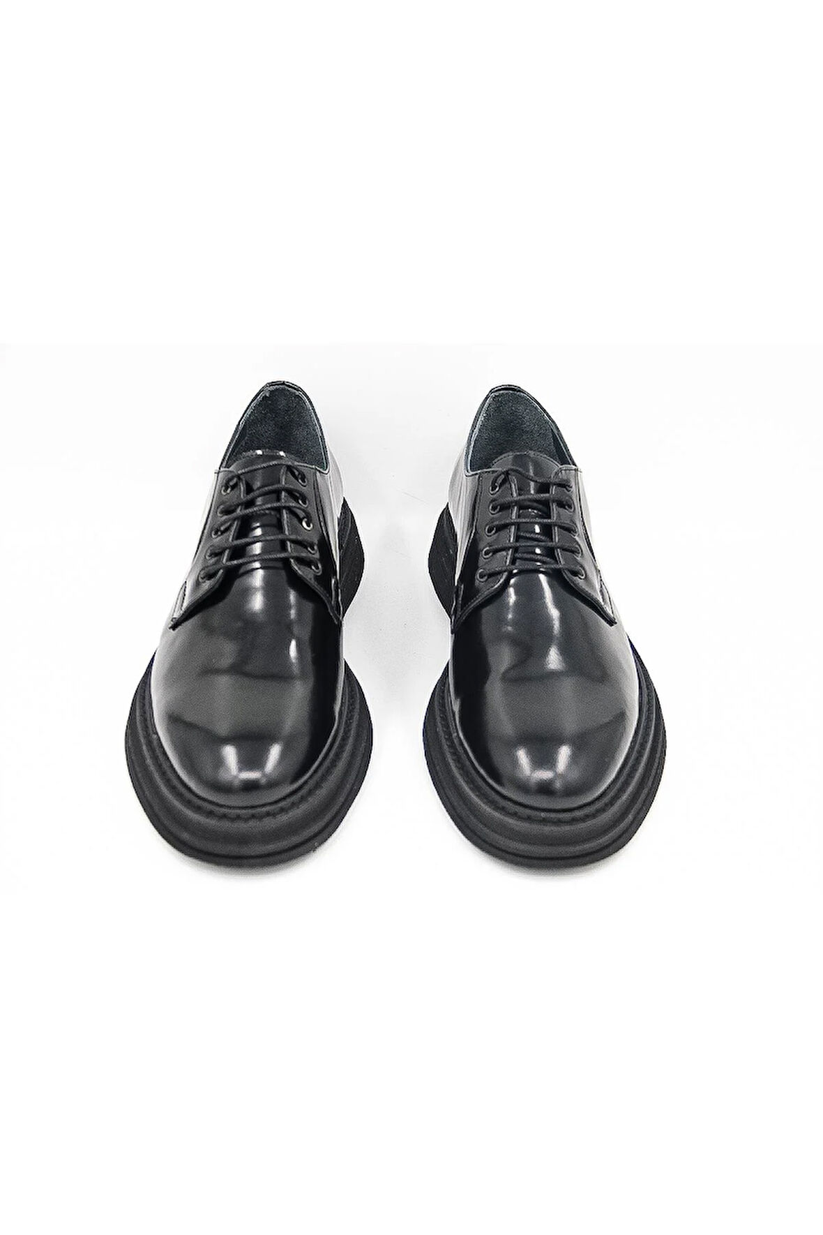 Luciano Bellini C22801-2 Erkek Klasik Ayakkabı - Siyah Rugan