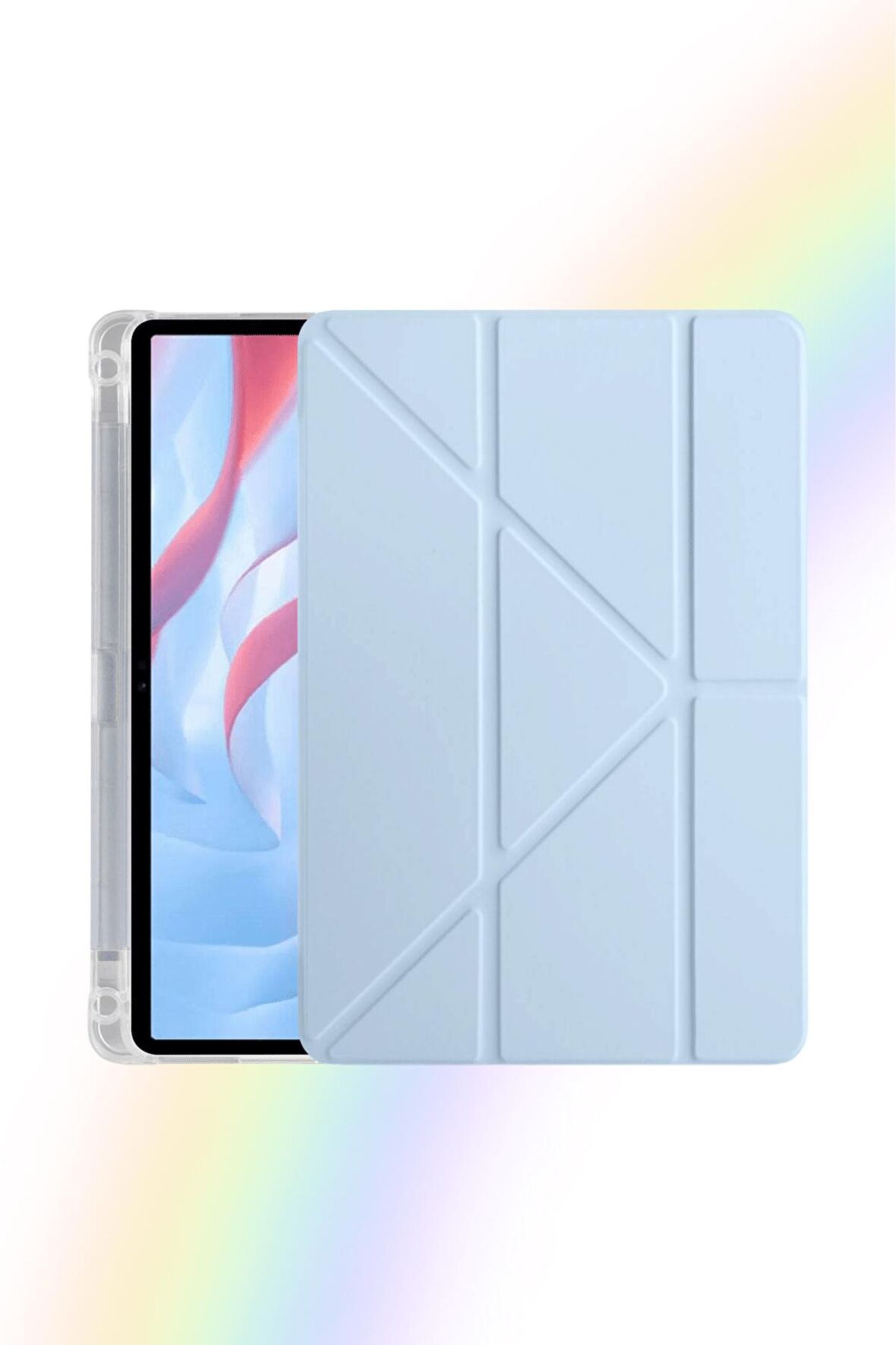 Galaxy Tab A9 8.7 İnç 2023 Uyumlu Fuchsia Kalem Bölmeli Akıllı Tablet Kılıfı
