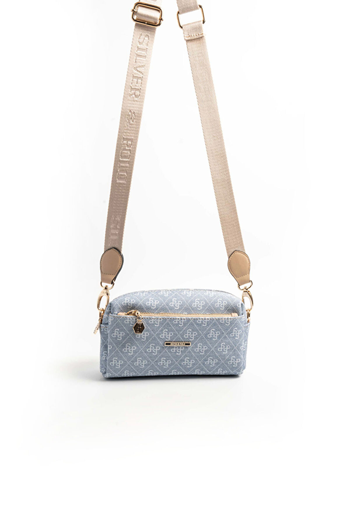 Silver Polo  Kadın Çapraz Çanta 1142-46393 SILVER POLO ÇAPRAZ Kadın ÇANTASI M178 MAVİ-MAT TEN