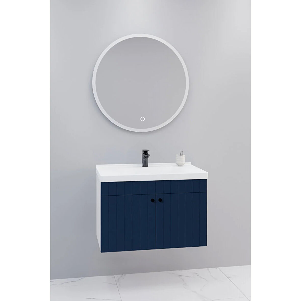 Avien 80 Cm Banyo Dolabı Orz Led Aynalı - Boy Dolap Hariç