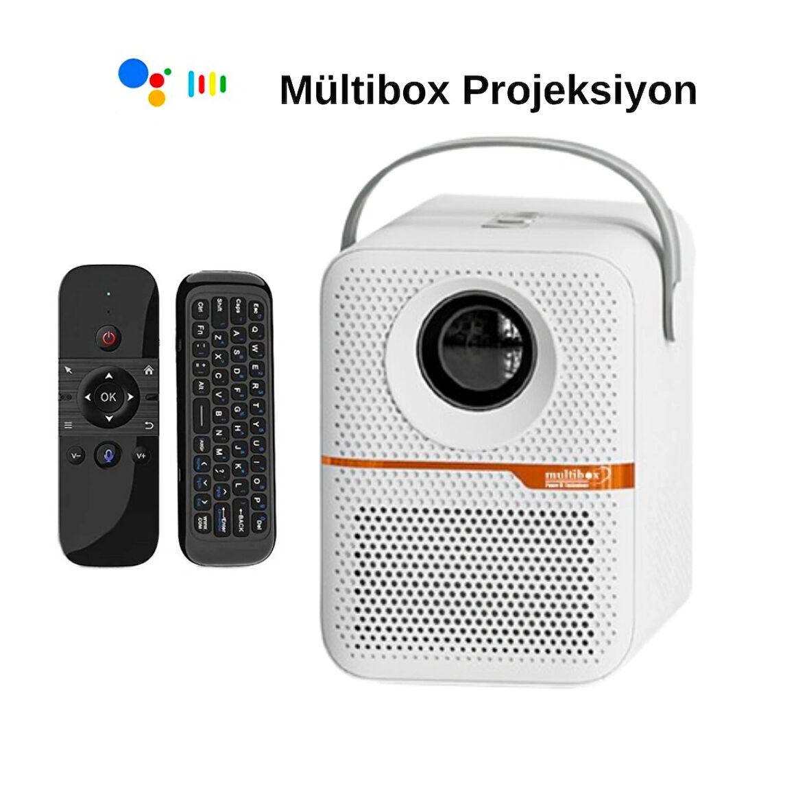 Multibox MB Promax 4/64 Android 10 Projeksiyon Seti - M8 Kumanda