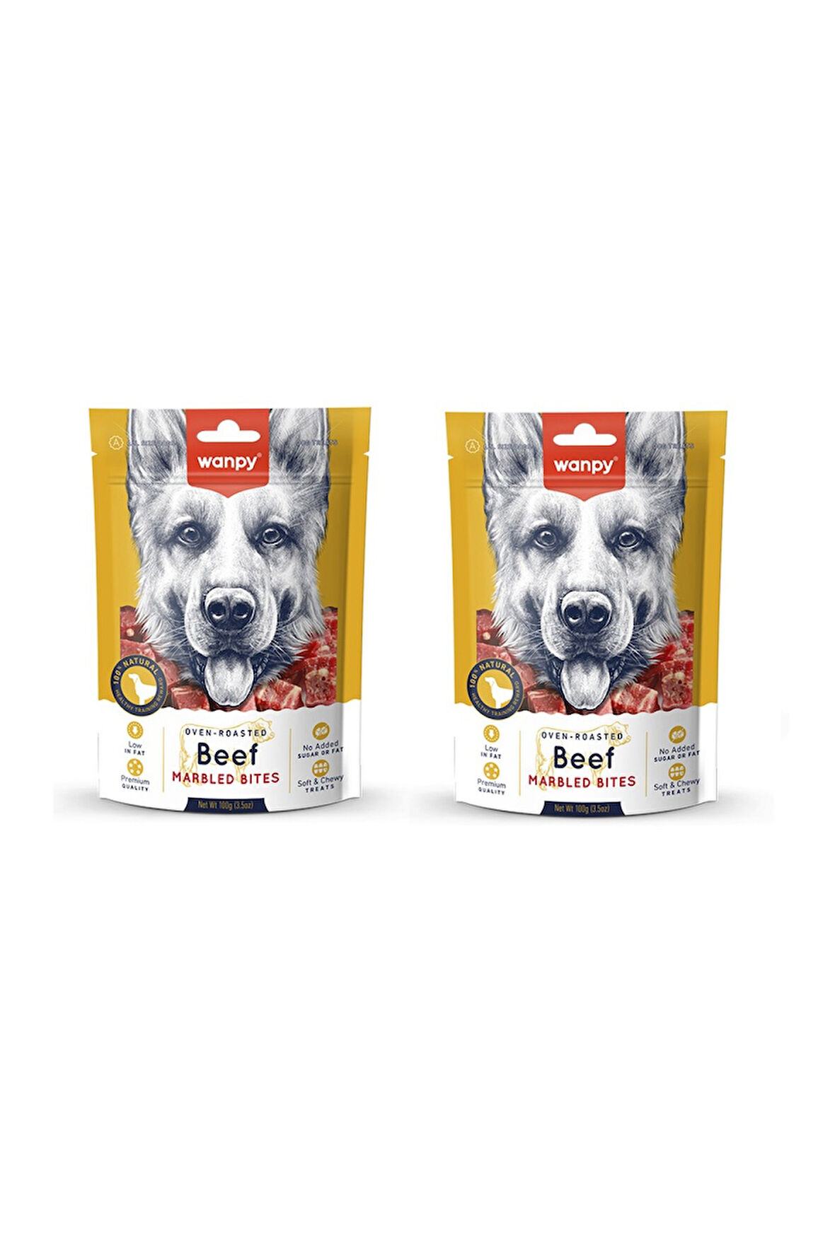 Wanpy Biftekli Küp Köpek Ödülü 100 Gr. X 2 Adet