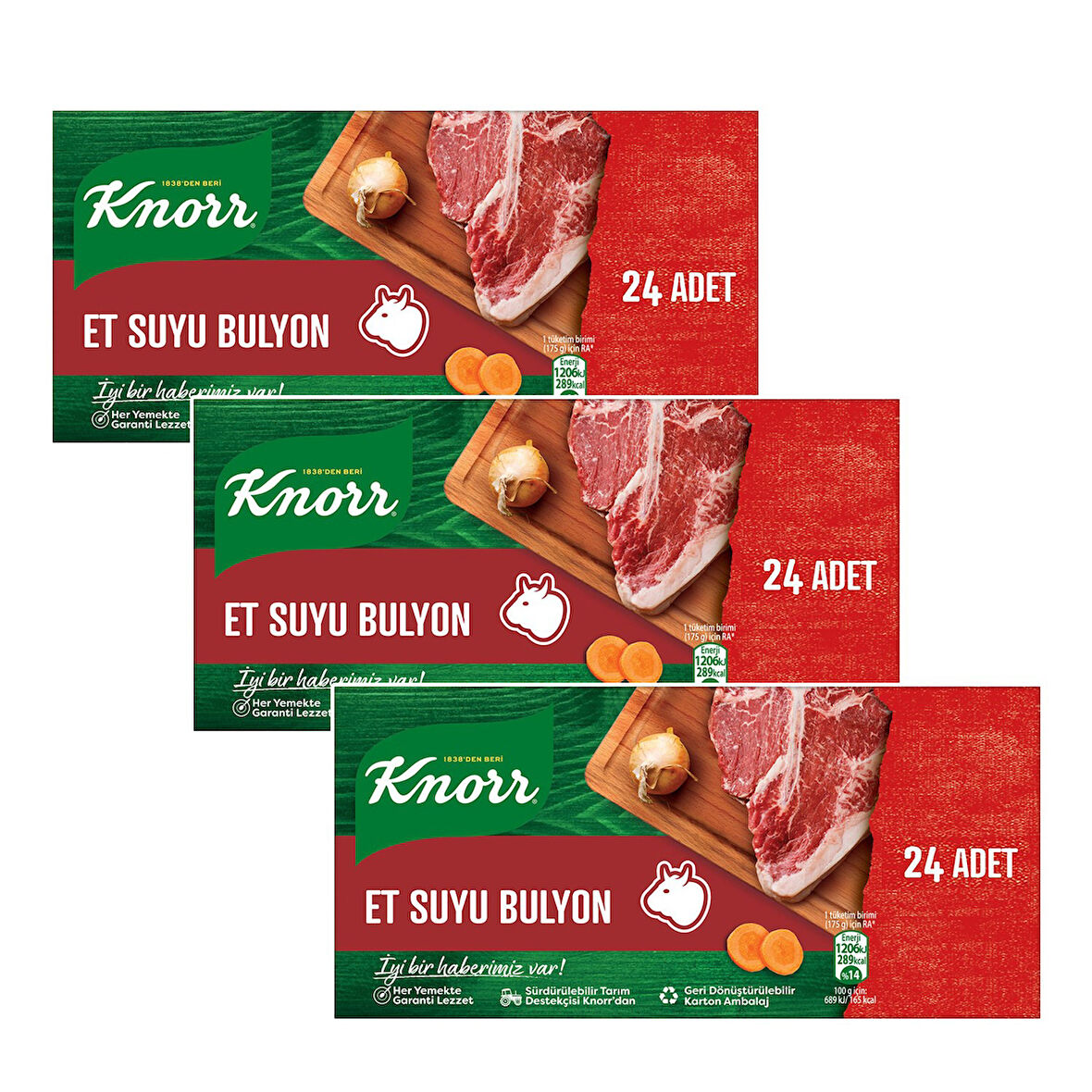 Knorr Et Suyu Bulyon 24 lü 240 Gr x 3 Adet