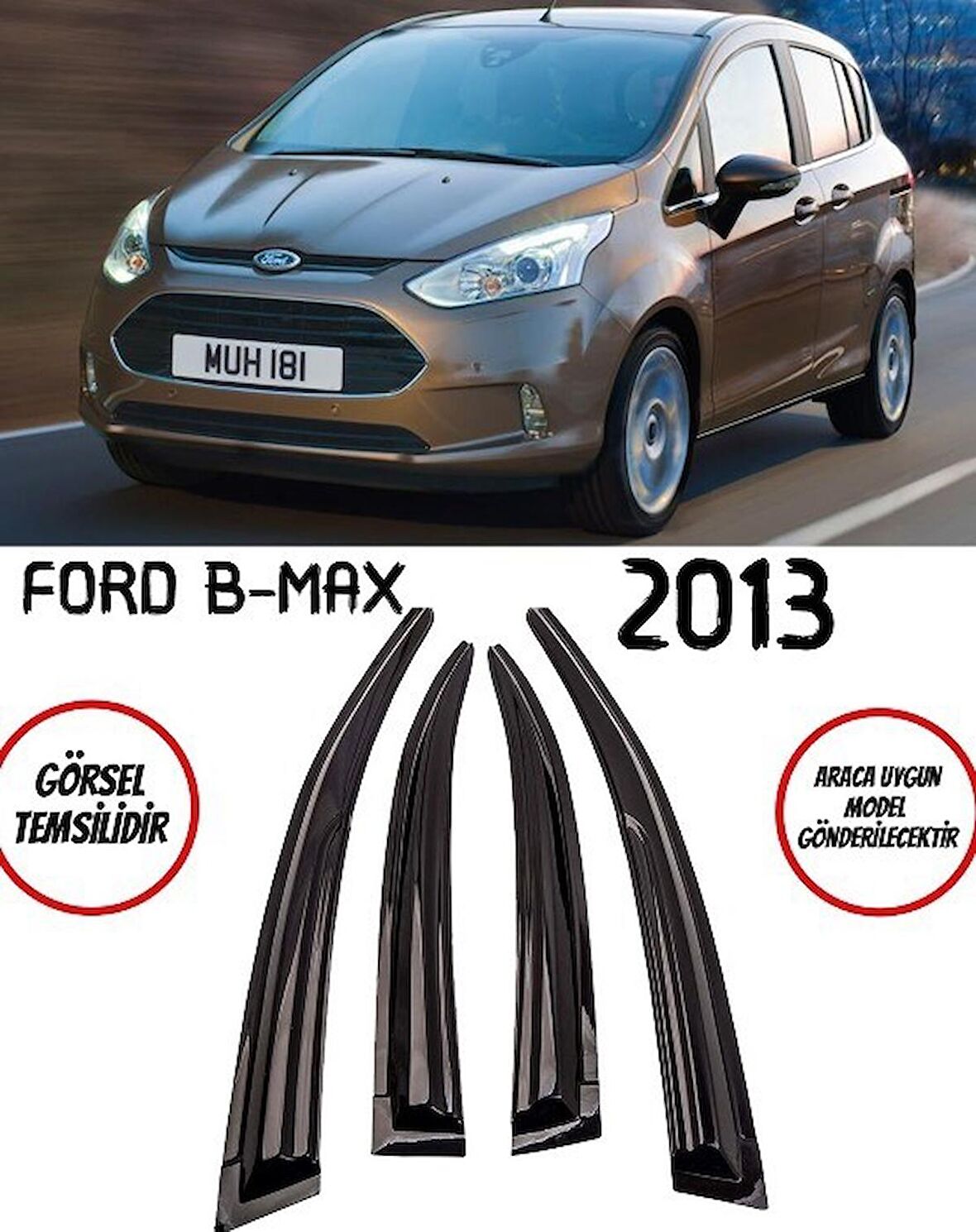 Balp Fort B-Max 2013 Cam Rüzgarlığı 4lü