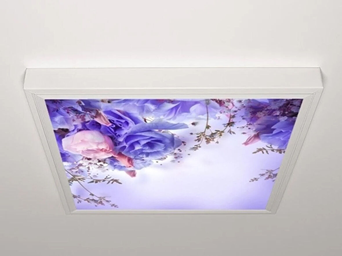 Gök Panel 60X60 LED Panel Aydınlatma Armatür Avize Sıva Üstü Desenli Tekli 46510299SU