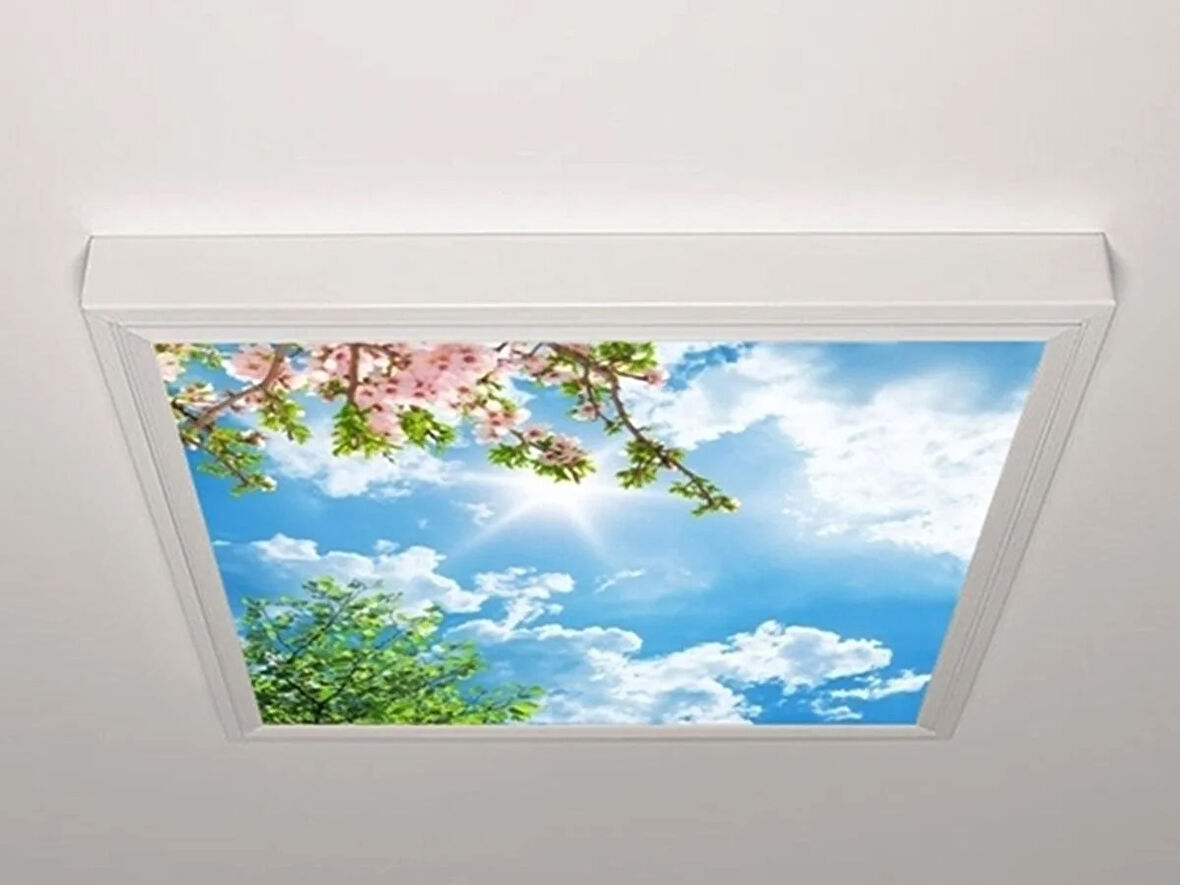 Gök Panel 60X60 LED Panel Aydınlatma Armatür Avize Sıva Üstü Desenli Tekli 46510421SU