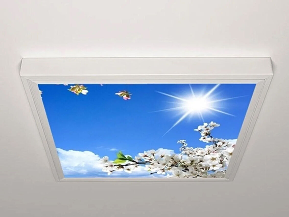 Gök Panel 60X60 LED Panel Aydınlatma Armatür Avize Sıva Üstü Desenli Tekli 46510426SU