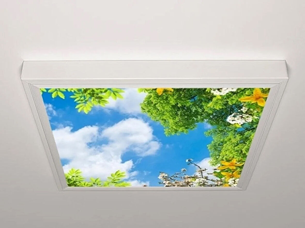 Gök Panel 60X60 LED Panel Aydınlatma Armatür Avize Sıva Üstü Desenli Tekli 46510429SU