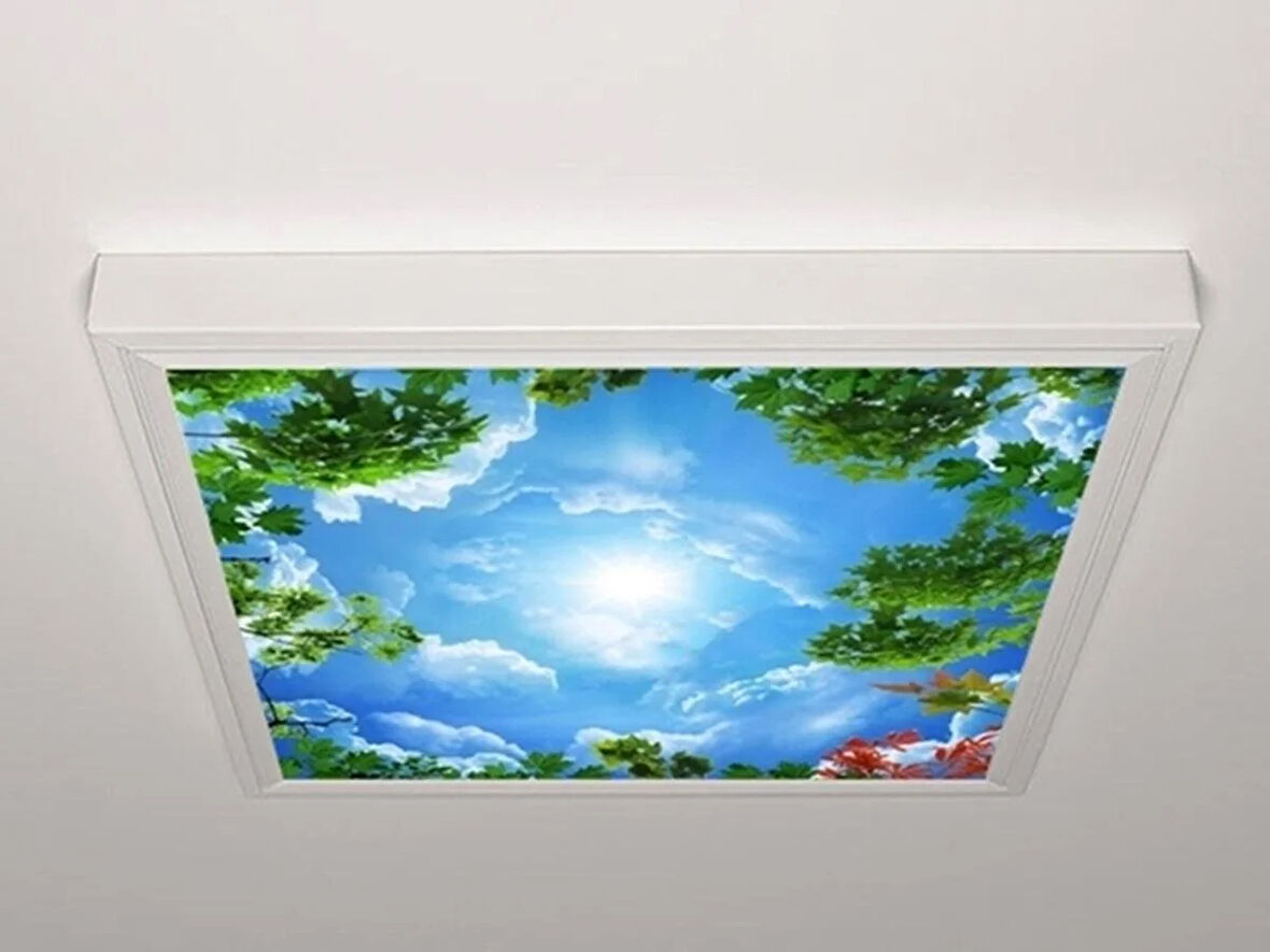 Gök Panel 60X60 LED Panel Aydınlatma Armatür Avize Sıva Üstü Desenli Tekli 46510443SU