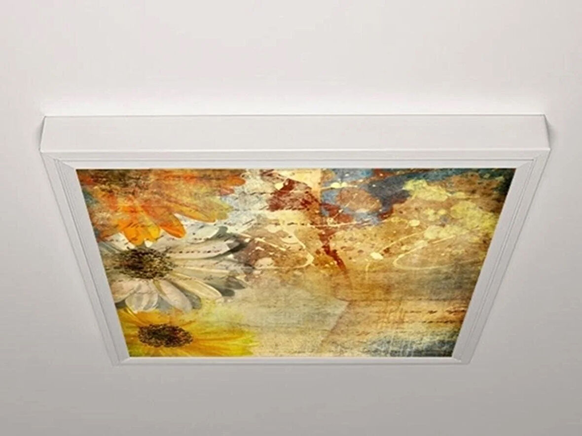 Gök Panel 60X60 LED Panel Aydınlatma Armatür Avize Sıva Üstü Desenli Tekli 46510553SU