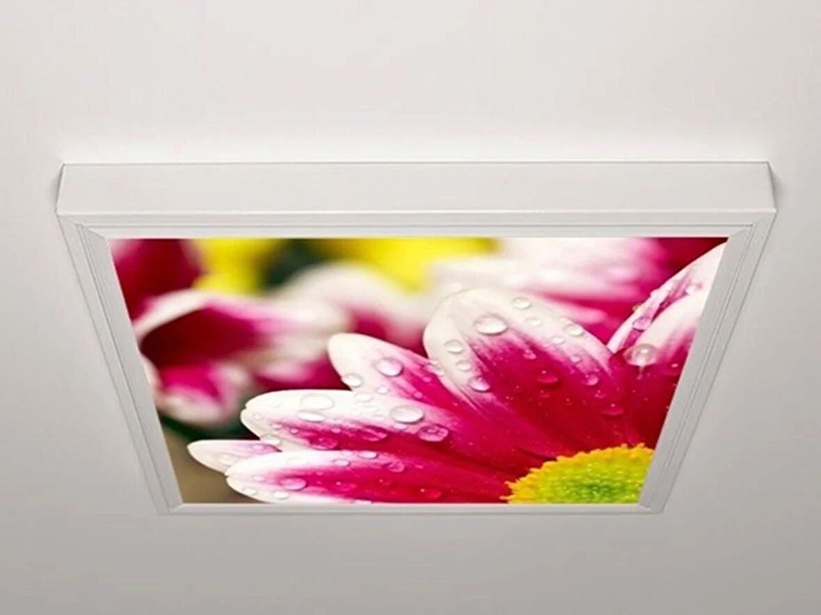 Gök Panel 60X60 LED Panel Aydınlatma Armatür Avize Sıva Üstü Desenli Tekli 46510641SU