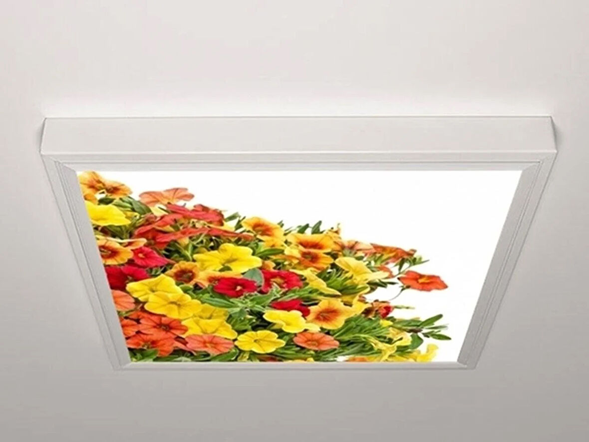 Gök Panel 60X60 LED Panel Aydınlatma Armatür Avize Sıva Üstü Desenli Tekli 46510646SU