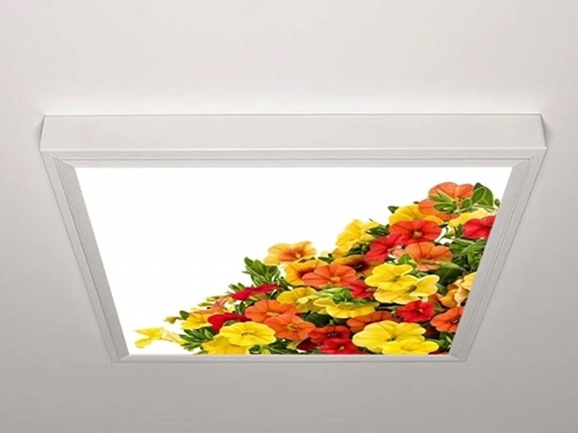 Gök Panel 60X60 LED Panel Aydınlatma Armatür Avize Sıva Üstü Desenli Tekli 46510647SU