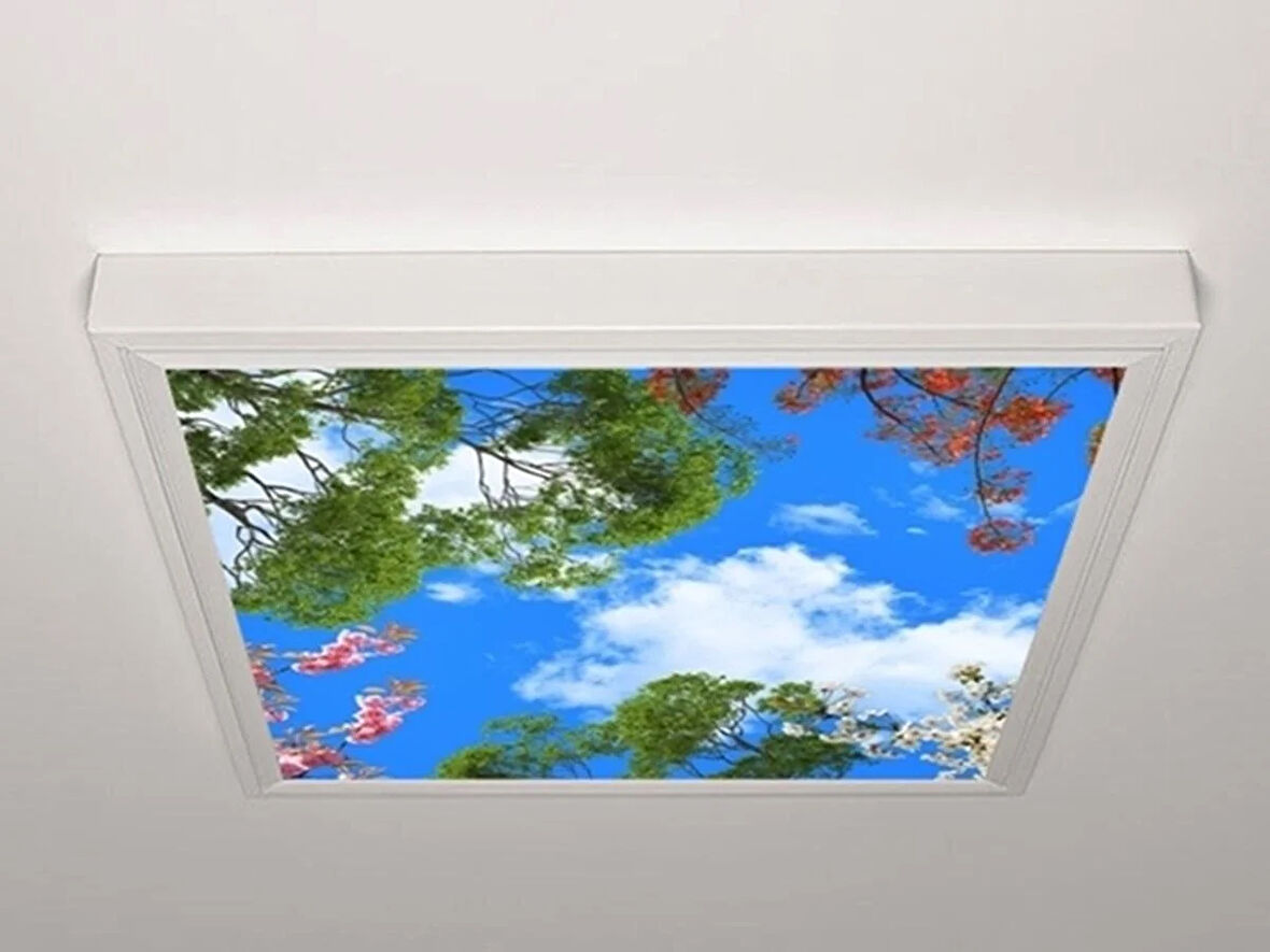 Gök Panel 60X60 LED Panel Aydınlatma Armatür Avize Sıva Üstü Desenli Tekli 46510672SU