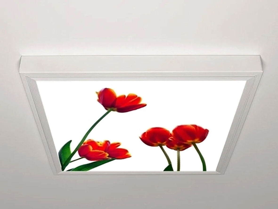 Gök Panel 60X60 LED Panel Aydınlatma Armatür Avize Sıva Üstü Desenli Tekli 46510698SU