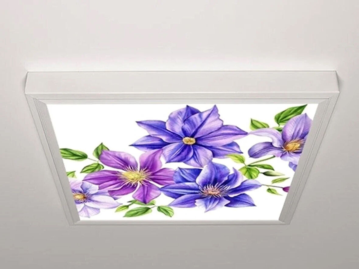 Gök Panel 60X60 LED Panel Aydınlatma Armatür Avize Sıva Üstü Desenli Tekli 46510709SU