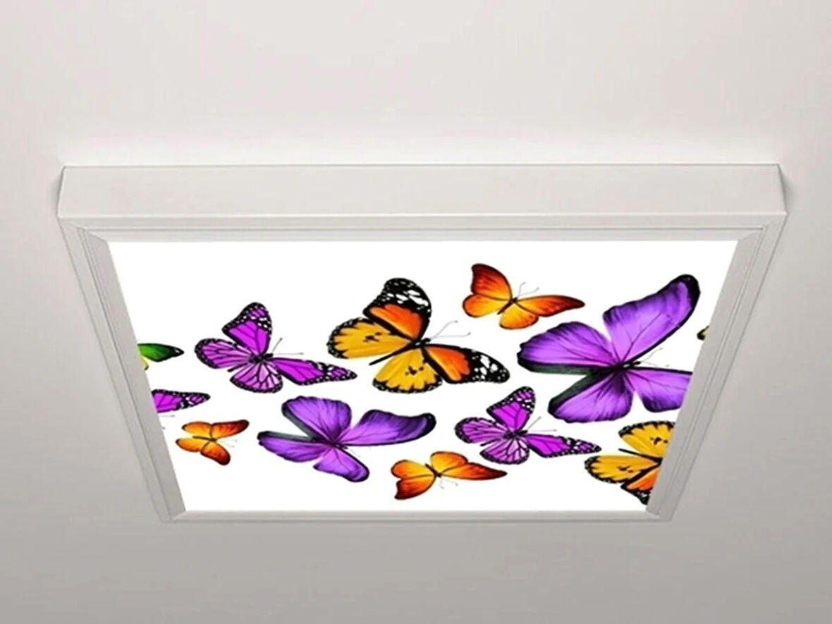 Gök Panel 60X60 LED Panel Aydınlatma Armatür Avize Sıva Üstü Desenli Tekli 46510773SU